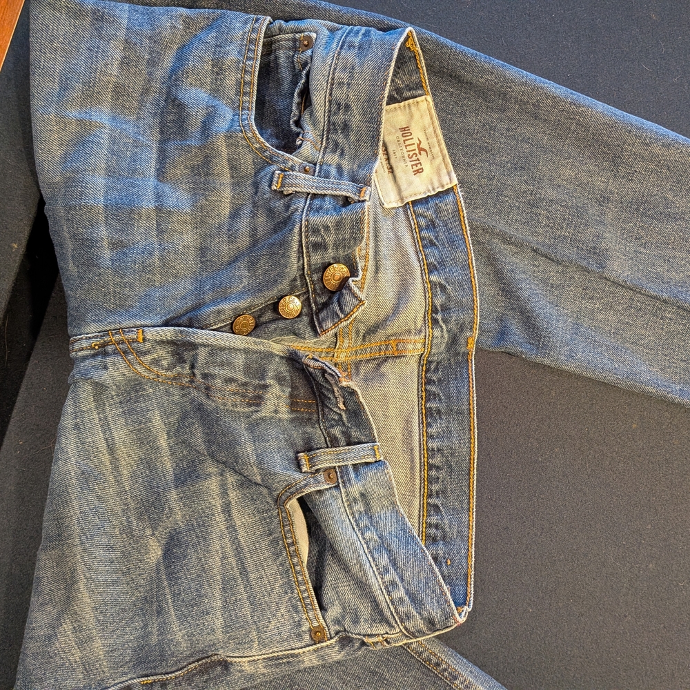 Men's Blue Denim Jeans by Hollister
